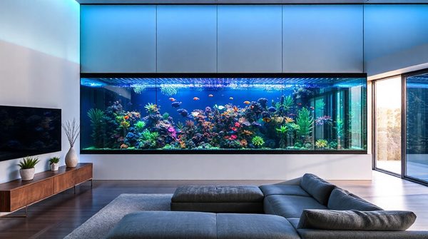 Idées créatives pour intégrer et personnaliser un aquarium dans votre salon